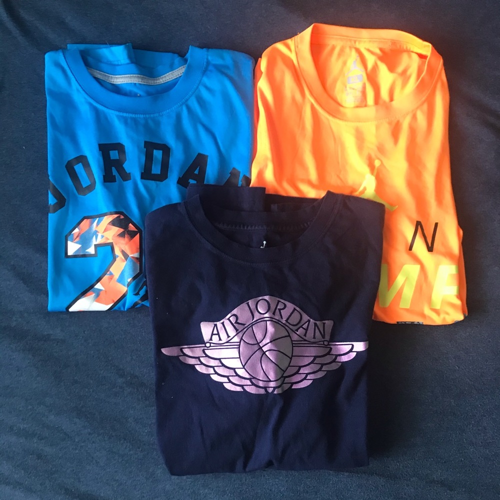 Lot of 3 Boys Nike Jordan Tees